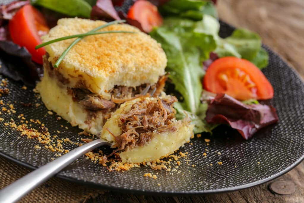 Hachis parmentier de canard